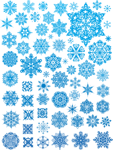 Snowflakes PNG image-7553